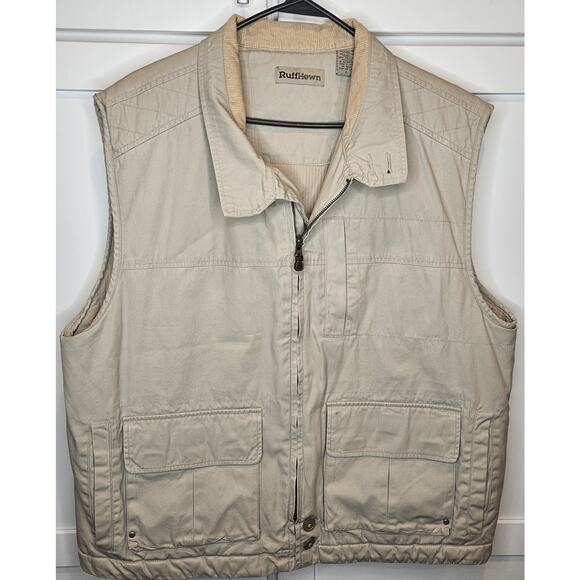 Ruff Hewn Well Worn Utility Vest Men's Size L Quilted Insulated Fishing Hunting - Picture 1 of 4